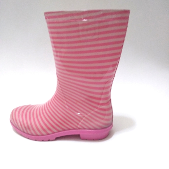 Ugg Raana Pink Striped Rain boots - Picture 6 of 8